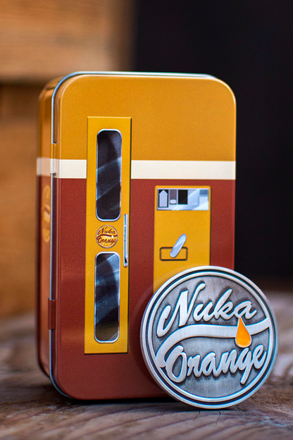 Fallout Nuka Orange Coin Mini Fridge Tin
