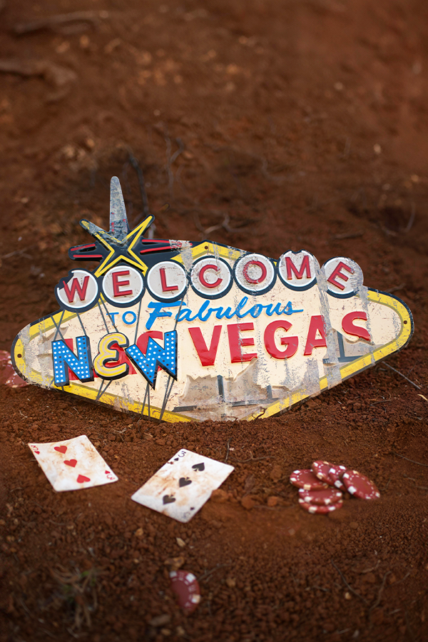 Fallout Welcome to New Vegas Metal Sign