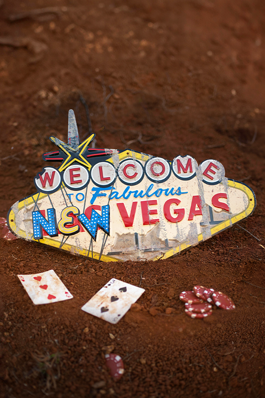 Fallout Welcome to New Vegas Metal Sign