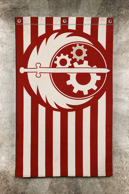 Fallout Brotherhood of Steel Canvas Banner