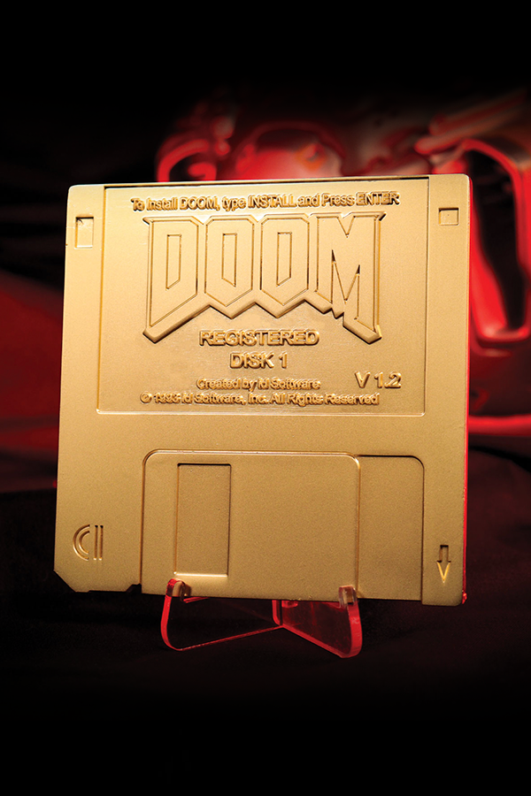 DOOM-Disketten-Limited-Edition – Replik in vergoldeter Optik