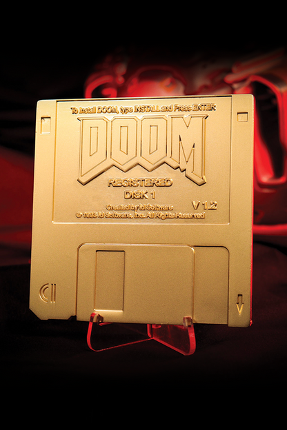 DOOM-Disketten-Limited-Edition – Replik in vergoldeter Optik