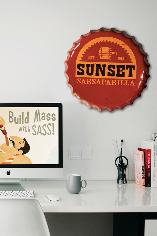 Fallout Sunset Sarsaparilla Kronkorken Zinn Schild