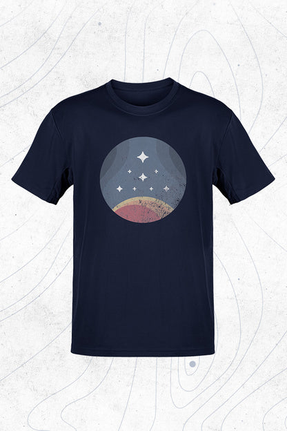 Starfield Retro Constellation Tee - Marineblau