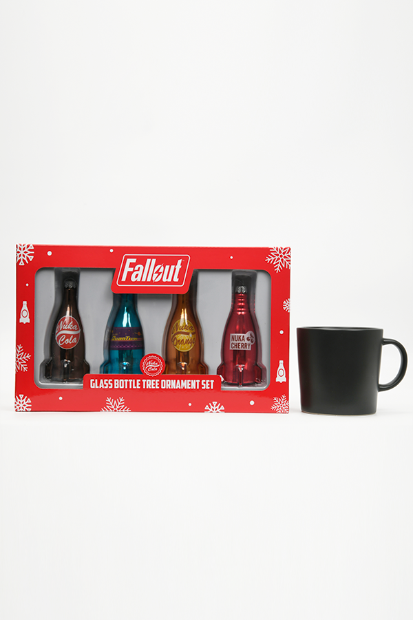 Fallout Nuka-Cola Glass Bottle Tree Ornament Set