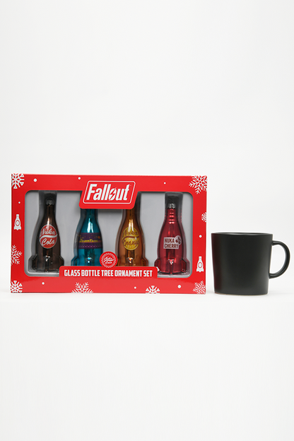 Fallout Nuka-Cola Glass Bottle Tree Ornament Set