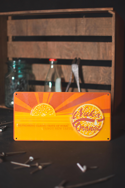 Fallout Nuka Orange Tin Sign