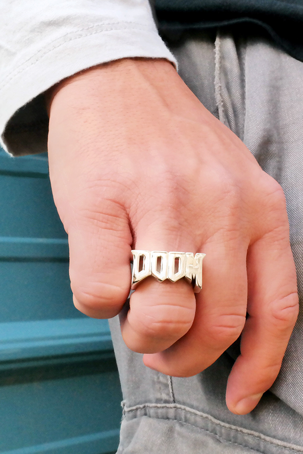 DOOM Classic Logo Metal Ring
