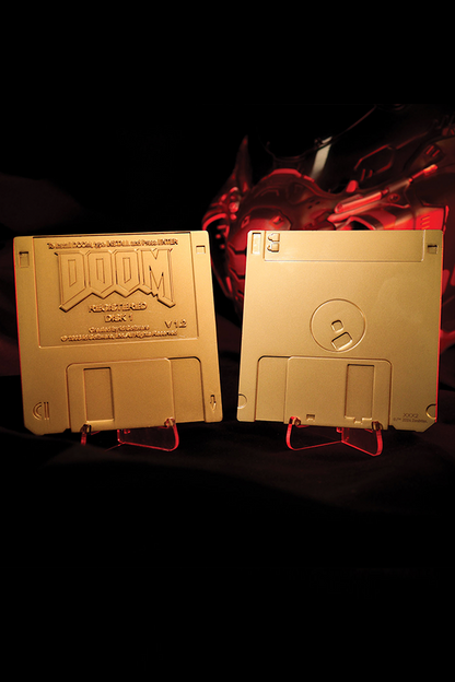 DOOM-Disketten-Limited-Edition – Replik in vergoldeter Optik