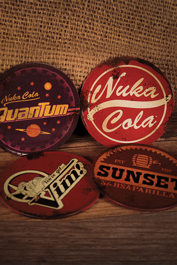 Fallout 4er-Set Untersetzer aus Metall