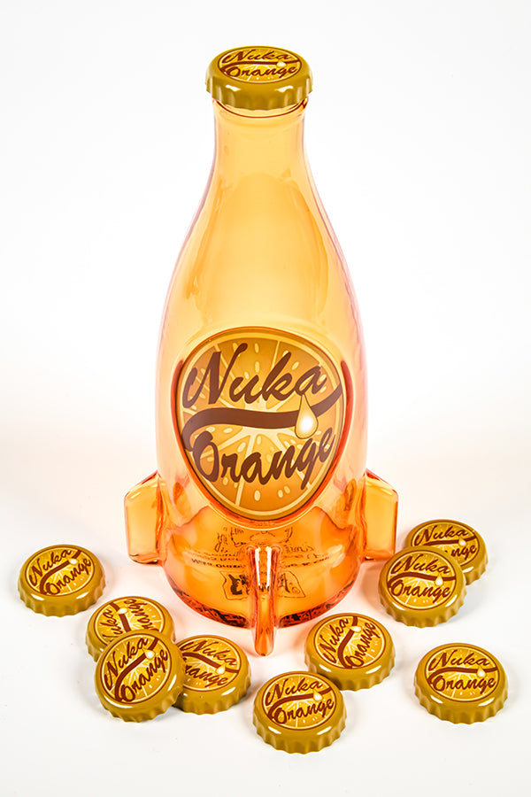 Fallout Nuka Cola Bouteille en verre orange et bouchon