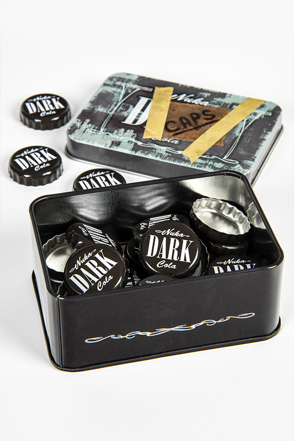 Fallout Bottle Caps Series Nuka Cola Dark with Collectible Tin