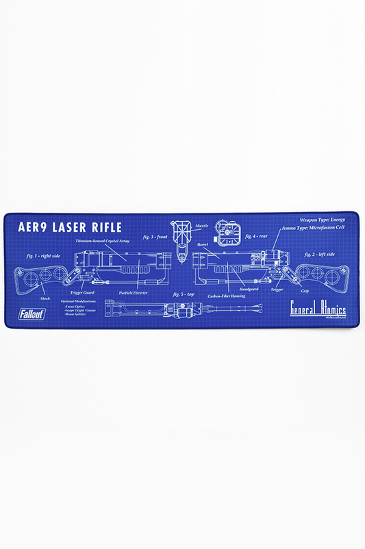 Fallout Laser Rifle Schematics Oversized Mauspad