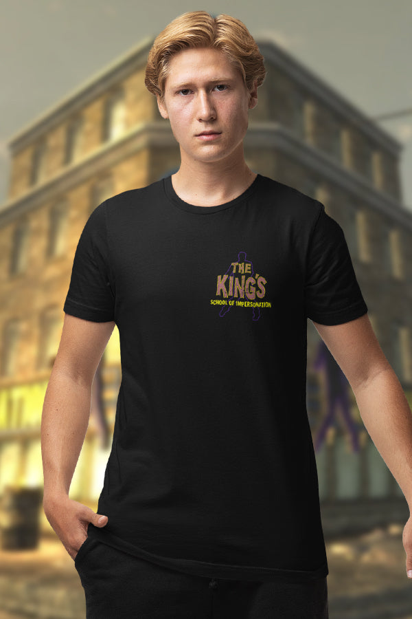 Maglietta della Scuola di imitazione di Fallout New Vegas The Kings