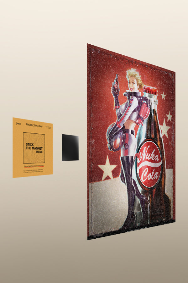 Fallout Nuka-Girl Metall Poster von Displate