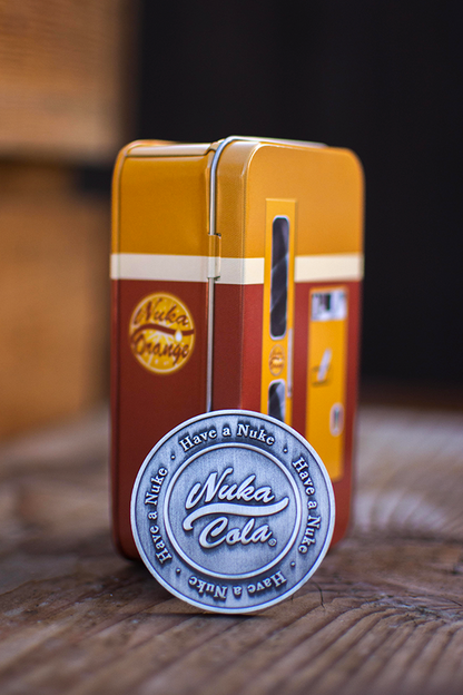 Fallout Nuka Orange Coin Mini Fridge Tin