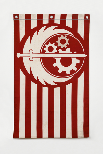 Fallout Brotherhood of Steel Canvas Banner