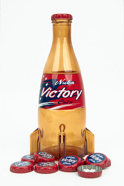 Fallout Nuka-Cola Victory Glass Bottle & Caps