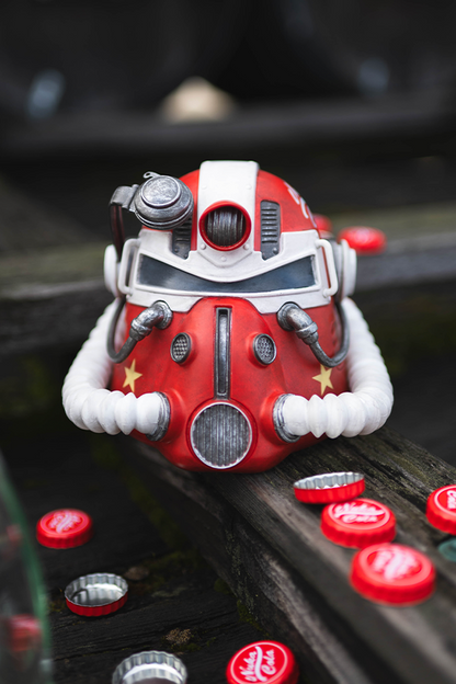 Fallout Nuka-Cola Power-Rüstungshelm – Mini-Tischfigur