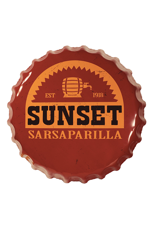 Fallout Sunset Sarsaparilla Kronkorken Zinn Schild