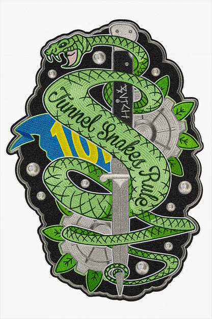 Fallout Tunnel Snakes Rule Chain Stitch Patch