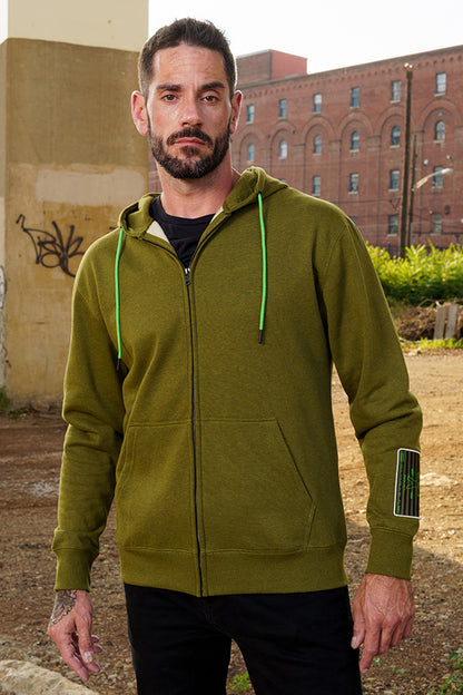 Sudadera con capucha y cremallera Fallout Analog Pip-Boy