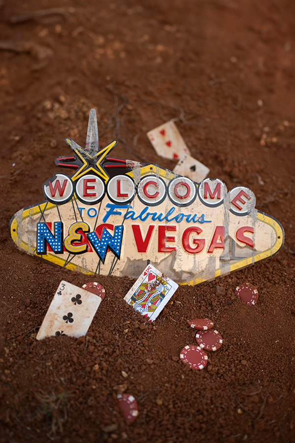 Fallout Welcome to New Vegas Metal Sign