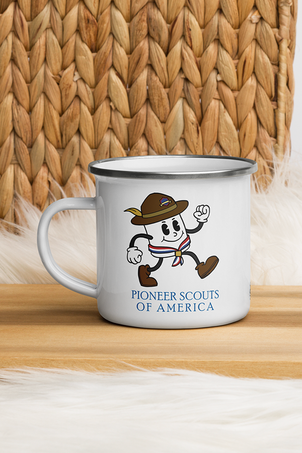 Fallout Pioneer Scouts Camper Emaille Tasse