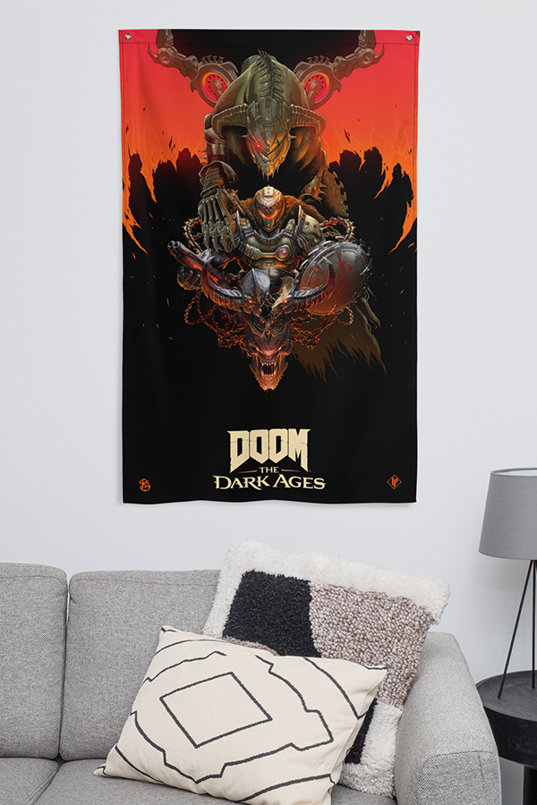 DOOM: The Dark Ages Luke Preece x Billelis Wall Banner