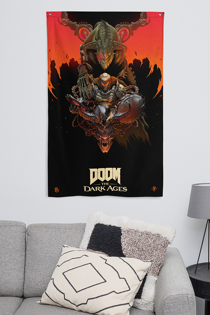 DOOM: The Dark Ages Luke Preece x Billelis Wall Banner