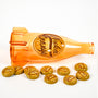 Fallout Nuka Cola Orange Glass Bottle and Cap