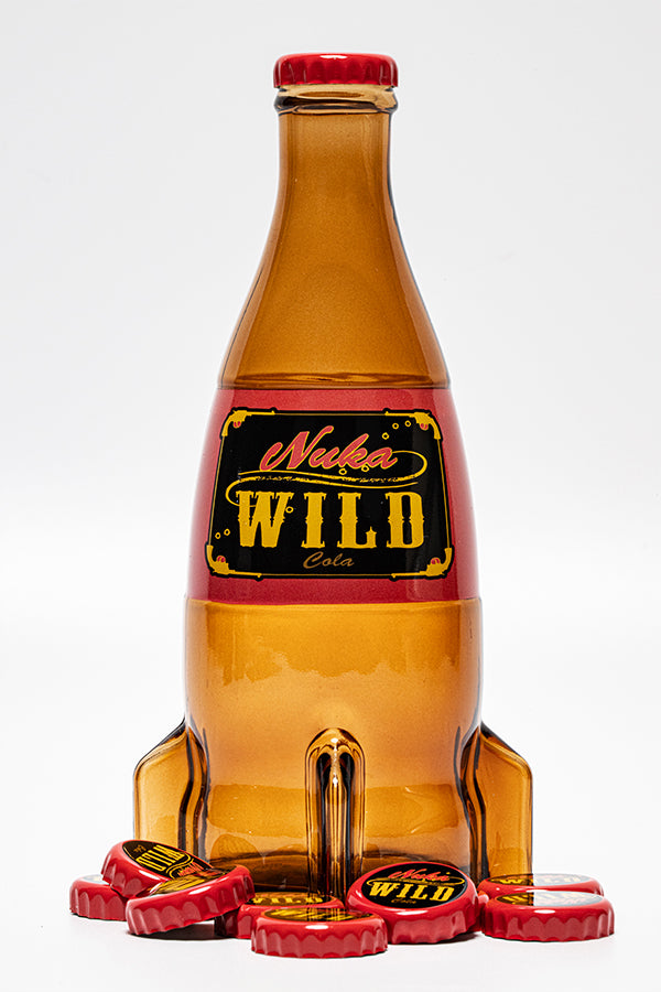 Fallout Nuka Cola Wild Glasflasche und Kappe