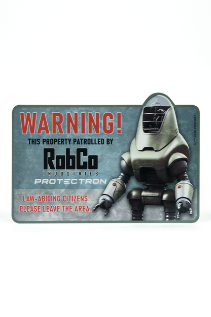 Fallout RobCo Security Metal Sign