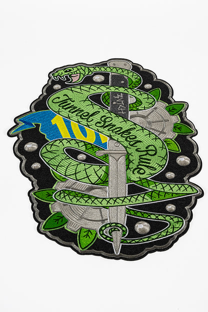 Fallout Tunnel Snakes Rule Chain Stitch Patch