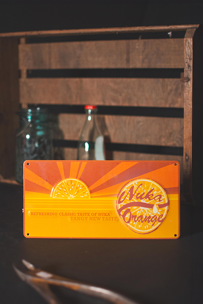 Fallout Nuka Orange Tin Sign