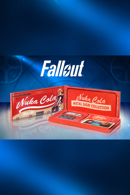 Fallout Nuka Cola Triple Pack Metal Sign Collection