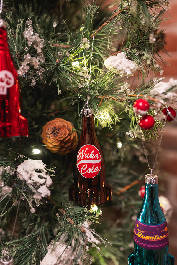Fallout Nuka-Cola Glass Bottle Tree Ornament Set