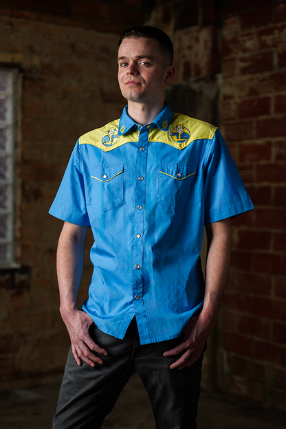 Fallout Vault-Tec Cowboy Button-Up Shirt
