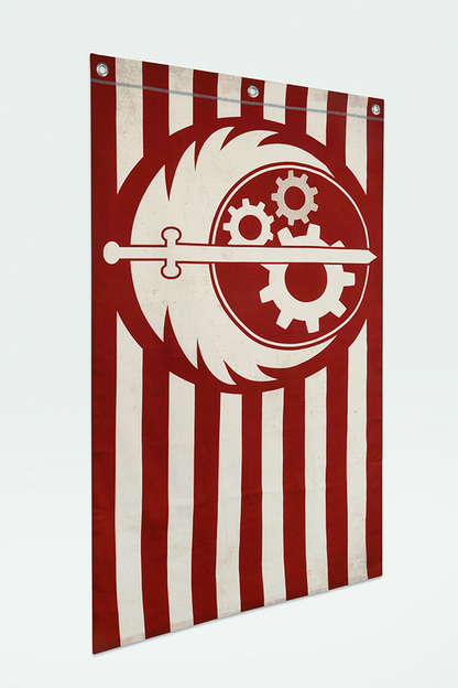 Fallout Brotherhood of Steel Canvas Banner