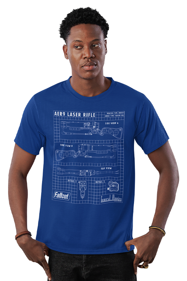 Fallout Laser Rifle Schematics Tee