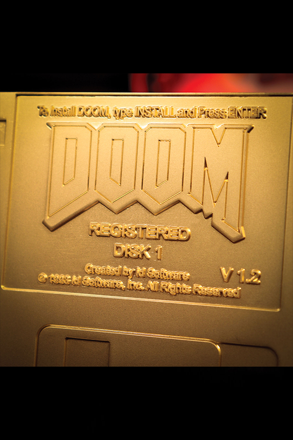 DOOM-Disketten-Limited-Edition – Replik in vergoldeter Optik