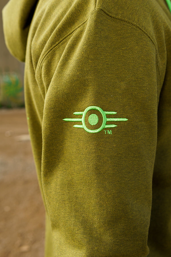 Felpa con cappuccio con zip di Fallout Analog Pip-Boy