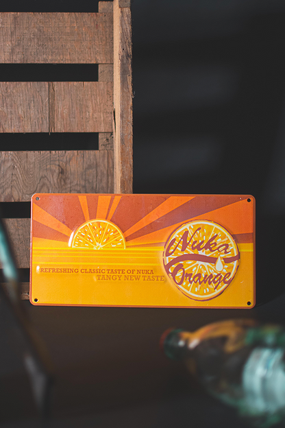 Fallout Nuka Orange Tin Sign