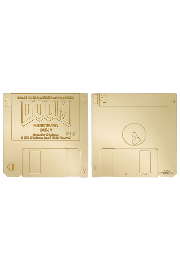 DOOM-Disketten-Limited-Edition – Replik in vergoldeter Optik