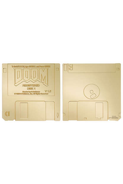 DOOM-Disketten-Limited-Edition – Replik in vergoldeter Optik