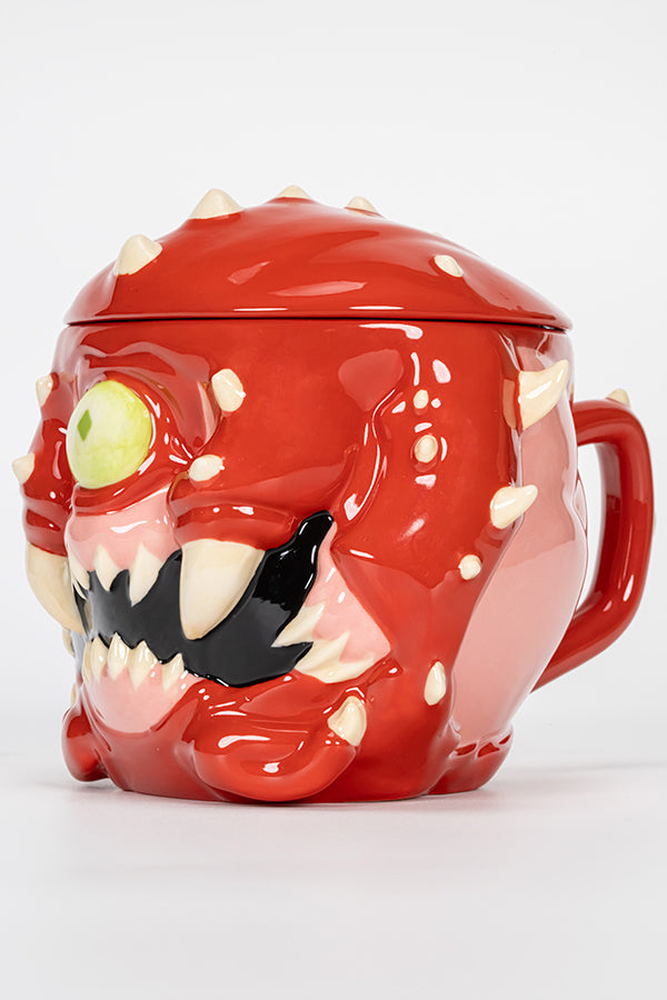 DOOM Cacodemon Ceramic Mug with Lid