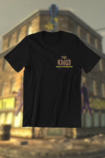 Maglietta della Scuola di imitazione di Fallout New Vegas The Kings