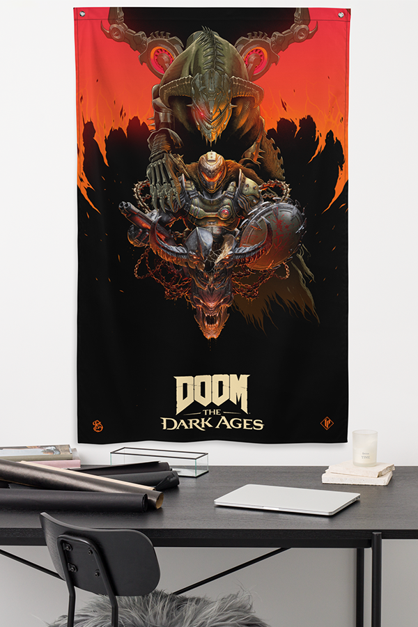 DOOM: The Dark Ages Luke Preece x Billelis Wall Banner