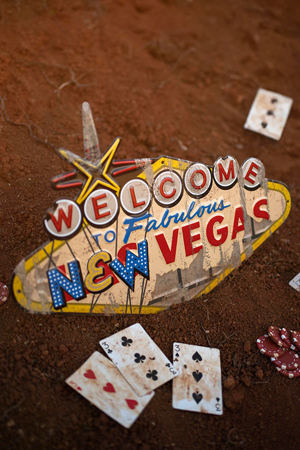 Fallout Welcome to New Vegas Metal Sign