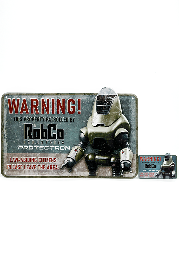 Fallout RobCo Security Metal Sign